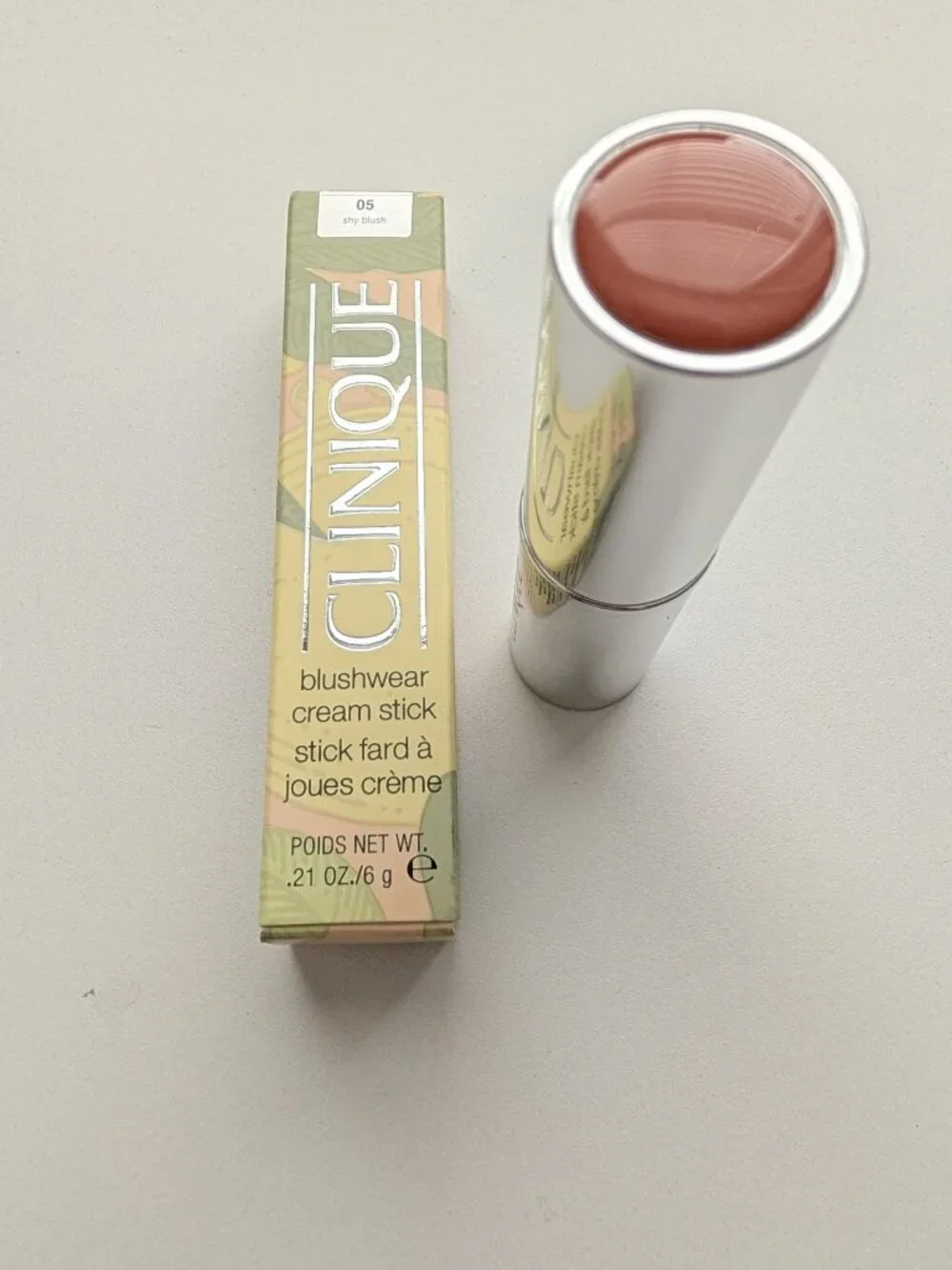 Clinique Blushwear Cream Stick 05 SHY BLUSH New with Box NOS FULL SIZE Rare HTF
